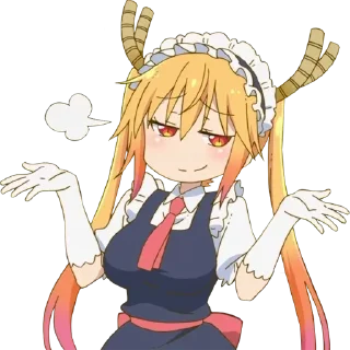 🤷‍♀ emoji Kobayashi by @raivozo Telegram sticker 7 of 118