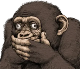 🙊 emoji chimp        by @raivozo Telegram sticker 24 of 87