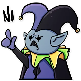 ❌ emoji Jevil Telegram sticker 10 of 13