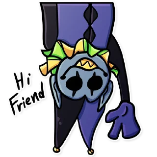 👋 emoji Jevil Telegram sticker 8 of 13