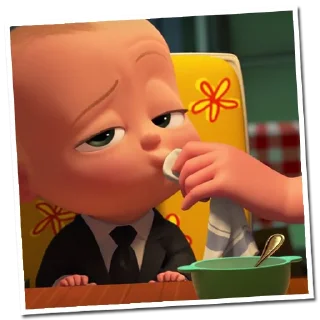 😏 emoji Baby Boss (GayBoysCuba) Telegram sticker 5 of 32