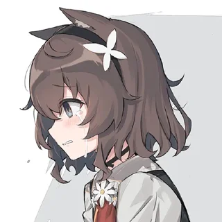 😖 emoji フィオちゃん Telegram sticker 17 of 50