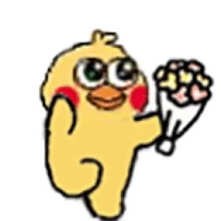 😊 emoji 小黄鸡 Telegram sticker 11 of 50