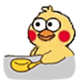 😊 emoji 小黄鸡 Telegram sticker 13 of 50
