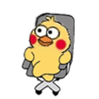 😊 emoji 小黄鸡 Telegram sticker 12 of 50