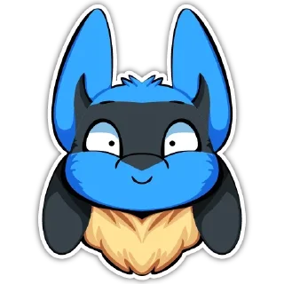 😨 emoji Lucario Stickers — @stckrRobot Telegram sticker 21 of 64