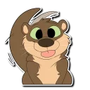 👅 emoji Otter! Telegram sticker 23 of 118