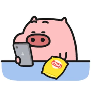 😊 emoji 乖巧的菜豬8 @kal_pc Telegram sticker 9 of 16