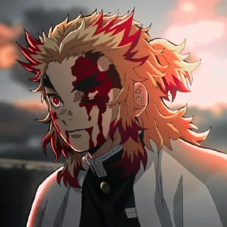 🙂 emoji Rengoku @animestickersii Telegram sticker 12 of 106