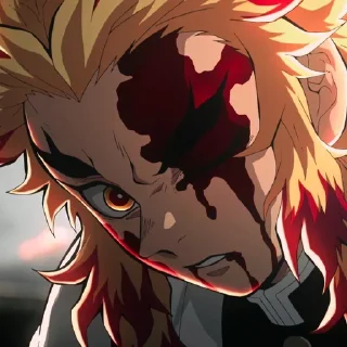 😖 emoji Rengoku @animestickersii Telegram sticker 17 of 106