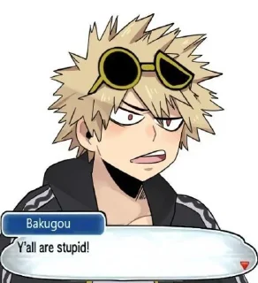 💥 emoji Bakugo Katsuki 💥 Telegram sticker 7 of 109