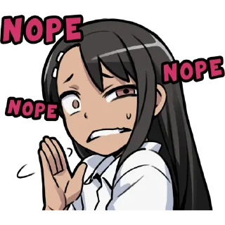 🙅‍♀️ emoji Nagatoro (Nanashi) Telegram sticker 18 of 42