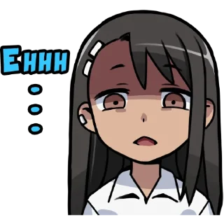 😐 emoji Nagatoro (Nanashi) Telegram sticker 9 of 42