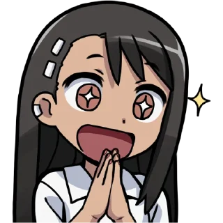 😲 emoji Nagatoro (Nanashi) Telegram sticker 22 of 42