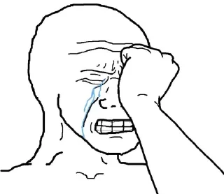 Sticker from Fucked up Wojak