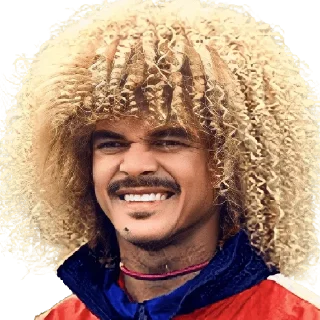 😁 emoji Carlos Valderrama Telegram sticker 9 of 26