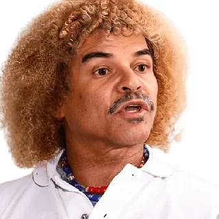 😯 emoji Carlos Valderrama Telegram sticker 18 of 26