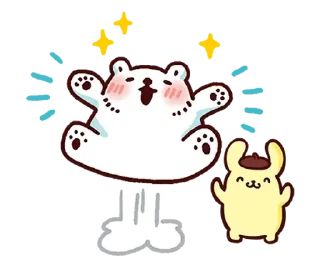 😊 emoji 布丁狗╳白白日記 為你加油應援篇 @kal_pc Telegram sticker 24 of 41