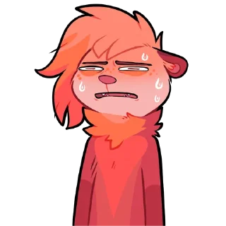 😰 emoji Fennel! Telegram sticker 3 of 76