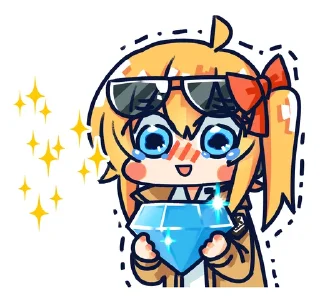 🤑 emoji 少女前线😭 Telegram sticker 24 of 71