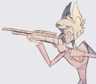 Sticker from Alastor’s gun