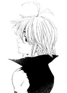😒 emoji Meliodas @Blue_Rose_Sword Telegram sticker 14 of 55
