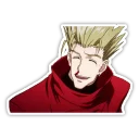 😳 emoji Trigun Telegram sticker 8 of 20