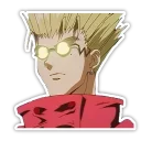 😐 emoji Trigun Telegram sticker 20 of 20