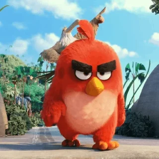 🤨 emoji Angry Birds @sticker_pack_channel — @stckrRobot Telegram sticker 22 of 82