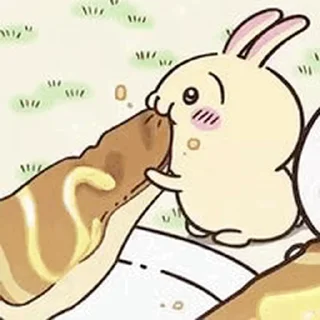 😊 emoji Chiikawa Usagi Telegram sticker 14 of 20