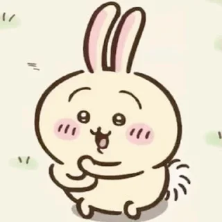 😊 emoji Chiikawa Usagi Telegram sticker 13 of 20