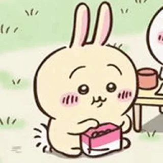😊 emoji Chiikawa Usagi Telegram sticker 18 of 20