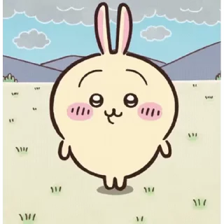😊 emoji Chiikawa Usagi Telegram sticker 9 of 20