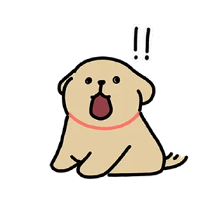 😊 emoji Retriever's Puppy Life 2 (Maltese, 線條小狗) @kal_pc Telegram sticker 11 of 24