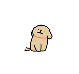 😊 emoji Retriever's Puppy Life 2 (Maltese, 線條小狗) @kal_pc Telegram sticker 9 of 24