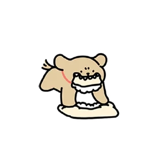 😊 emoji Retriever's Puppy Life 2 (Maltese, 線條小狗) @kal_pc Telegram sticker 10 of 24