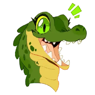 Sticker from Pancake Crocodile