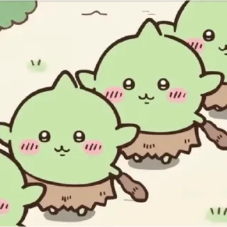 😊 emoji Chiikawa 哥布林 Telegram sticker 10 of 20