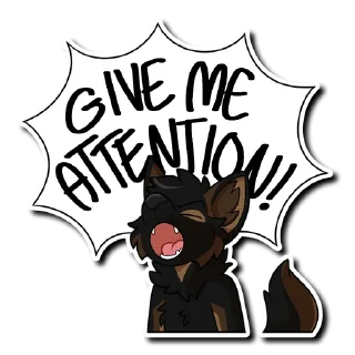 😡 emoji Mika the Shep Telegram sticker 20 of 27