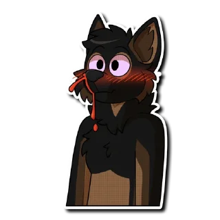 🩸 emoji Mika the Shep Telegram sticker 22 of 27