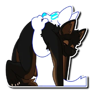 💪 emoji Mika the Shep Telegram sticker 21 of 27