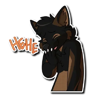 😂 emoji Mika the Shep Telegram sticker 5 of 27