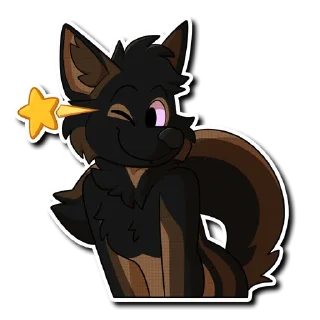 😉 emoji Mika the Shep Telegram sticker 3 of 27