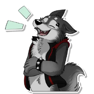 Sticker from Tremor The Wolf