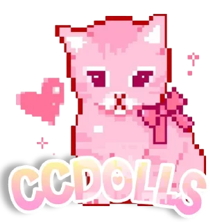 🐱 emoji t.me/ccdolls ✩ bins Telegram sticker 3 of 8