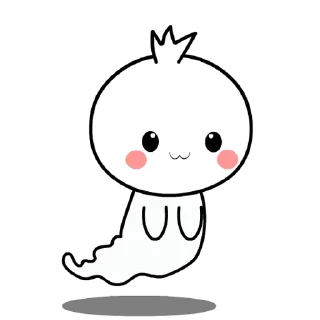 😊 emoji Cute Ghost Effect stickers @kal_pc Telegram sticker 17 of 24