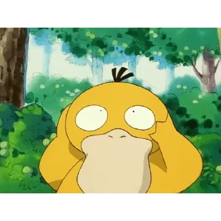 😊 emoji 可达鸭 Psyduck Telegram sticker 4 of 23
