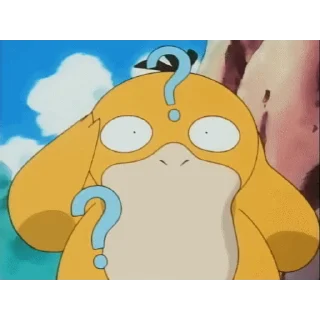 😊 emoji 可达鸭 Psyduck Telegram sticker 21 of 23