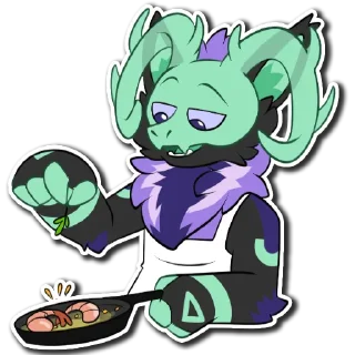 🍤 emoji Gin lavender Telegram sticker 9 of 42