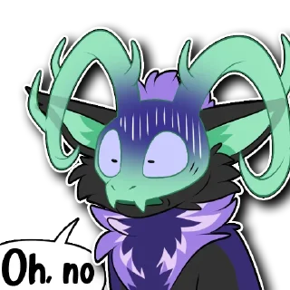 😰 emoji Gin lavender Telegram sticker 14 of 42